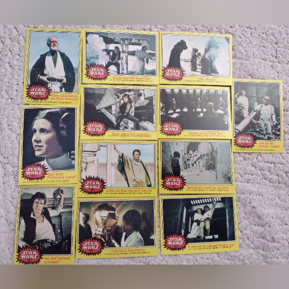 Star Wars Vintage Trading Cards Set